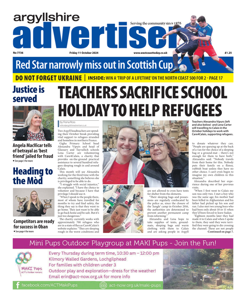 Argyllshire Advertiser 11th October 2024