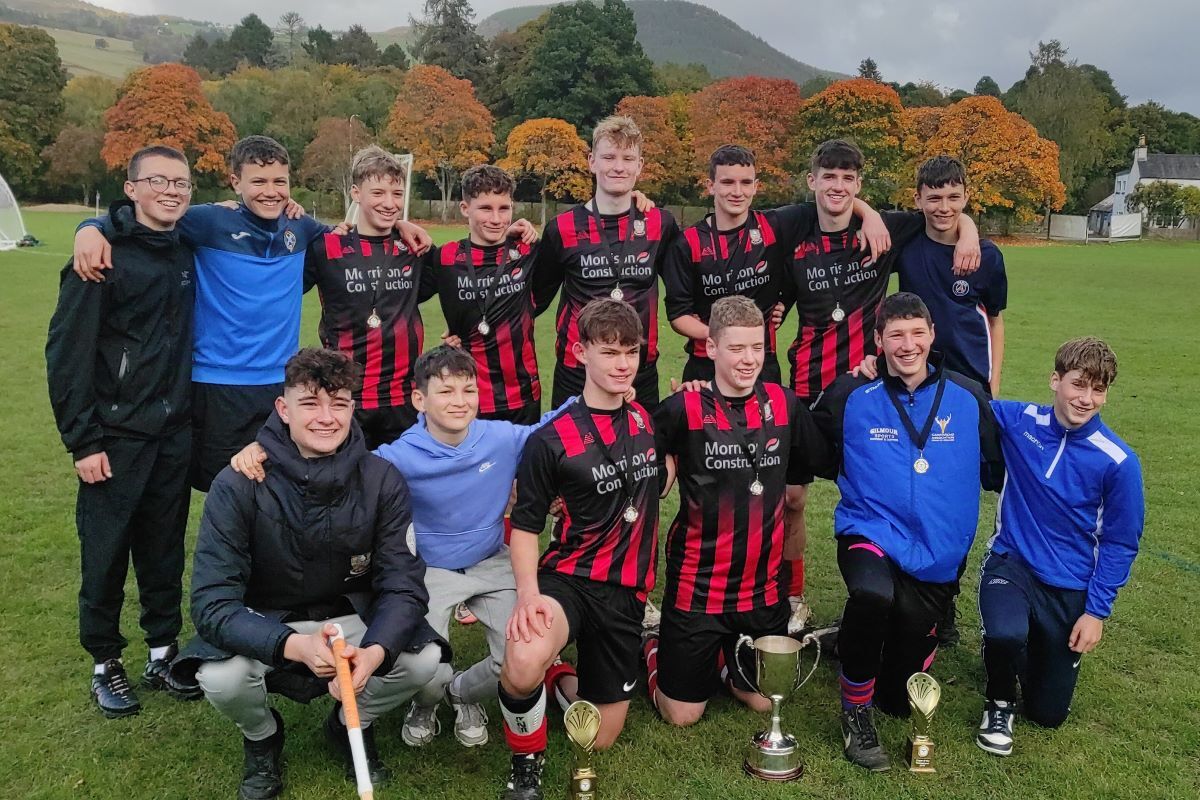 Ten teams battle it out at Great Glen School’s Shinty Sixes