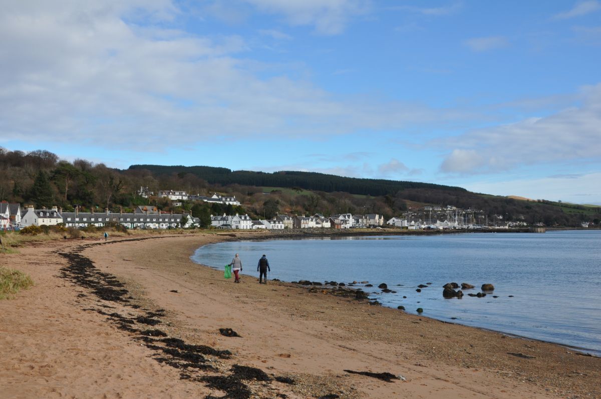 The Lamlash Bay No Take Zone protects an area of around 2.67 sq km between Lamlash Bay, pictured, and Holy Isle.  