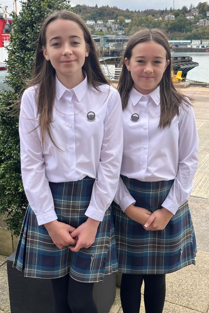 Sisters Sophie and Gracie Phillips from Ardrishaig sang in the U13 duet at the Royal National Mòd in Oban and came second. Photograph: Christine Johnston Sisters Sophie and Gracie Phillips from Ardrishaig sang in the U13 duet at the Royal National Mòd in Oban and came second. Photograph: Christine Johnston