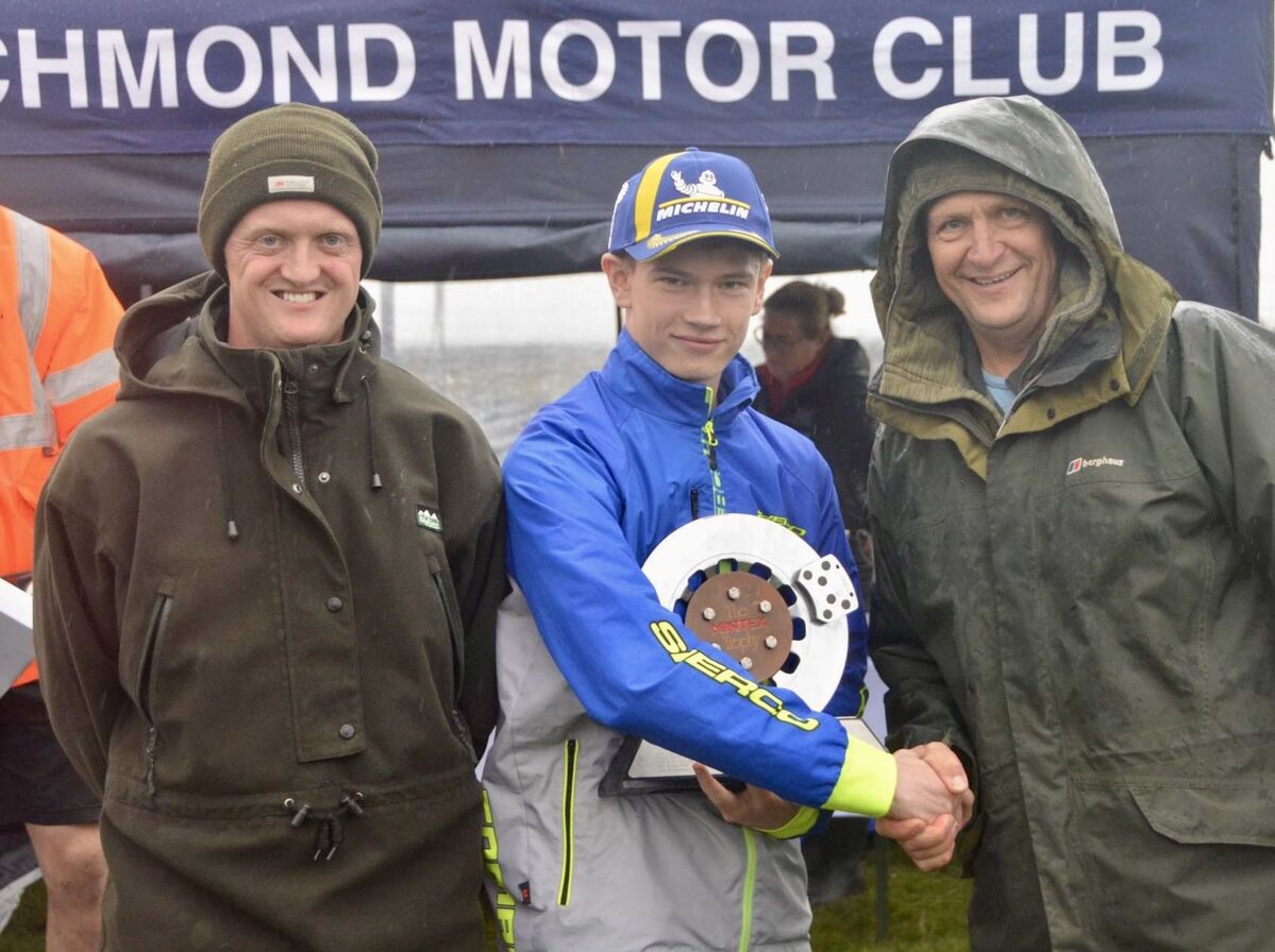 Euan Sim at his Richmond Park's Mintex win.