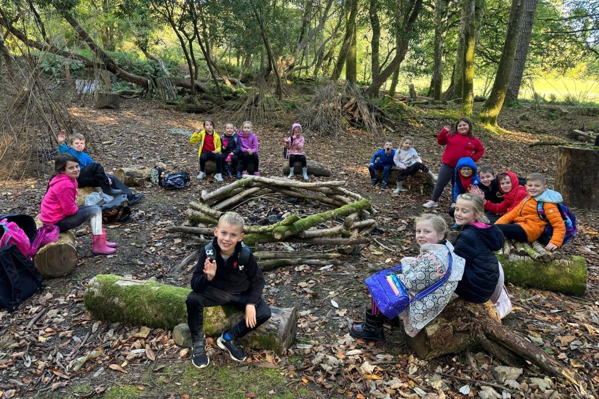 The lesson was held at Torrisdale Castle Estate’s Woodland School.