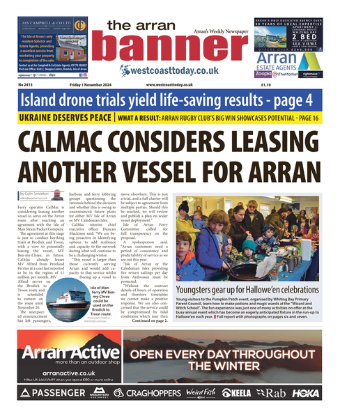 Arran Banner 1st November 2024