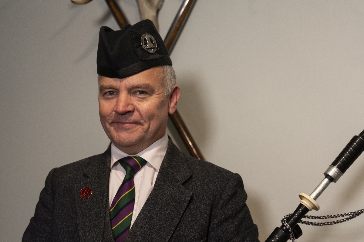 Stuart Liddell of Inveraray took second place in the 2024 Glenfiddich Piping Championships. Photograph: Glenfiddich Piping Championships