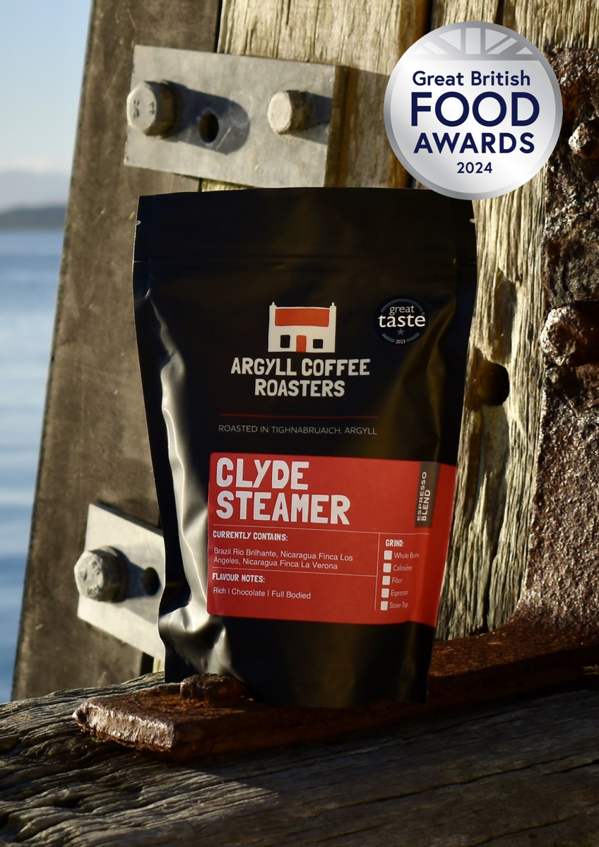 Shot of silver for Argyll Coffee Roasters