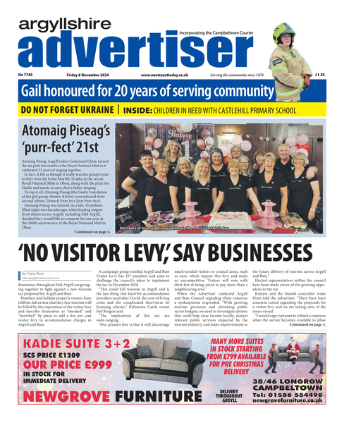 Argyllshire Advertiser 8 November 2024