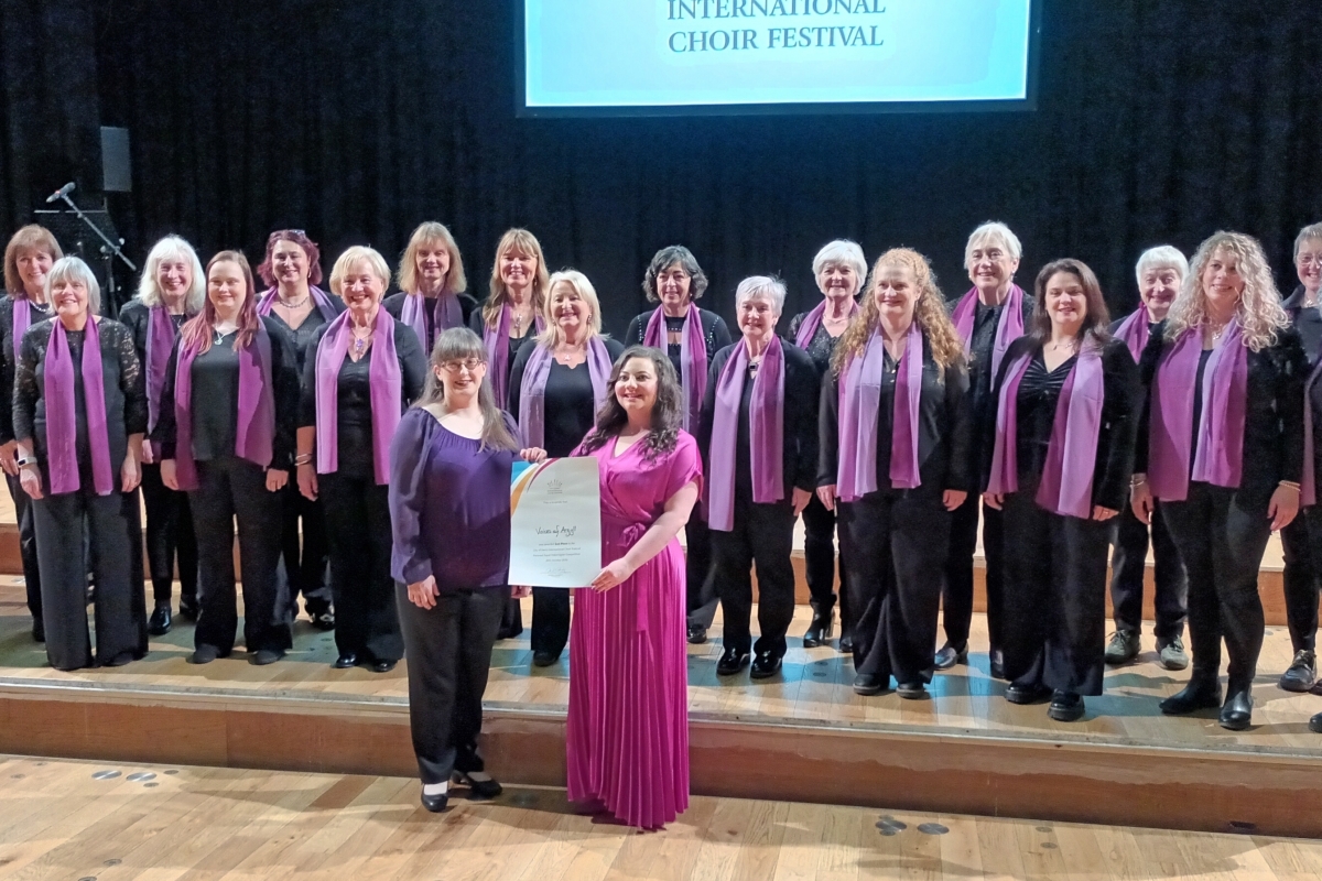 Voices of Argyll performing in Derry, Ireland.