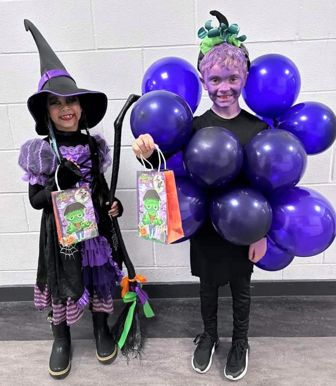 Spooky bunch at St Columba's Primary School's Halloween party. Photograph: St Columba's Primary School