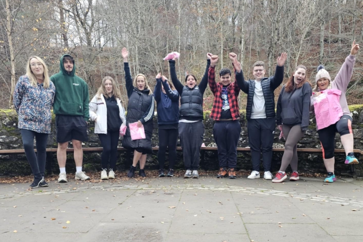 Staff from Ardfenaig Care Home in Ardrishaig jumped from a bridge over the River Garry to raise funds for a garden project at the home.