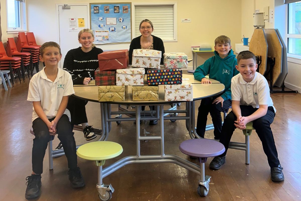 Glenbarr school supports shoebox appeal