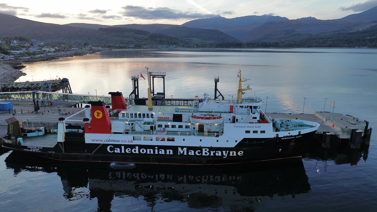 MV Hebridean Isles during a recent stint on Arran. 