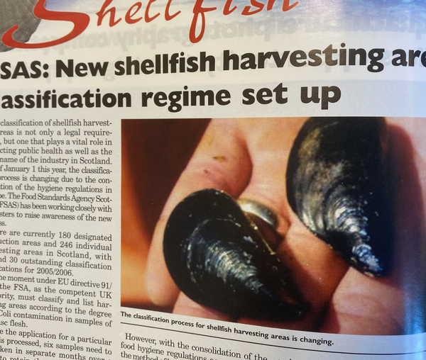 A change in shellfish harvesting regulations