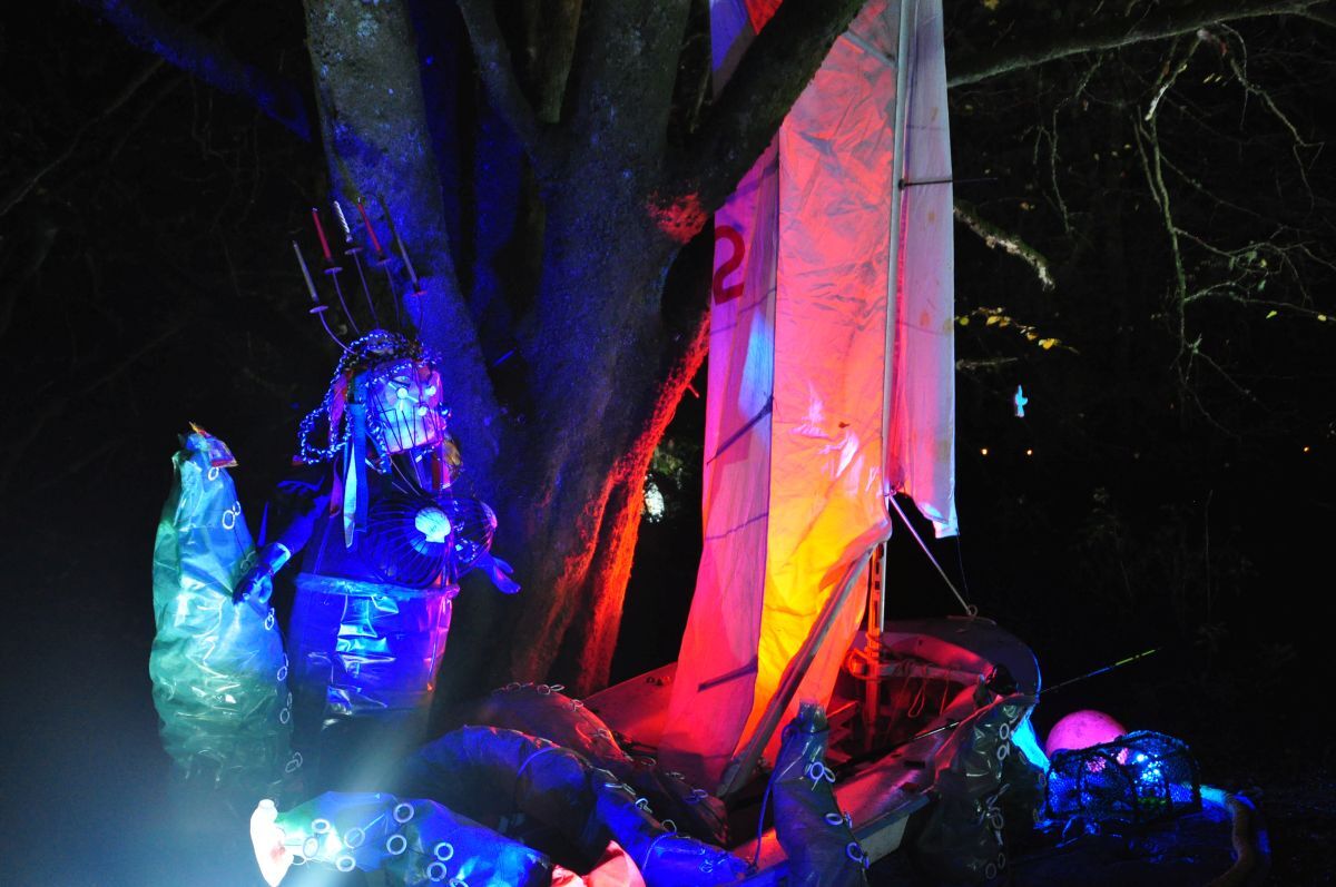 Winter Woods 2024 - “The Rage of Cecaelia” by The Grab Trust (LORI Project, Marine Litter Project and Re Make Argyll). 