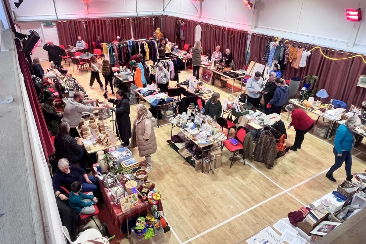 The table top sale on Remembrance Sunday was a huge success, raising nearly £900. Photograph: LMKC.