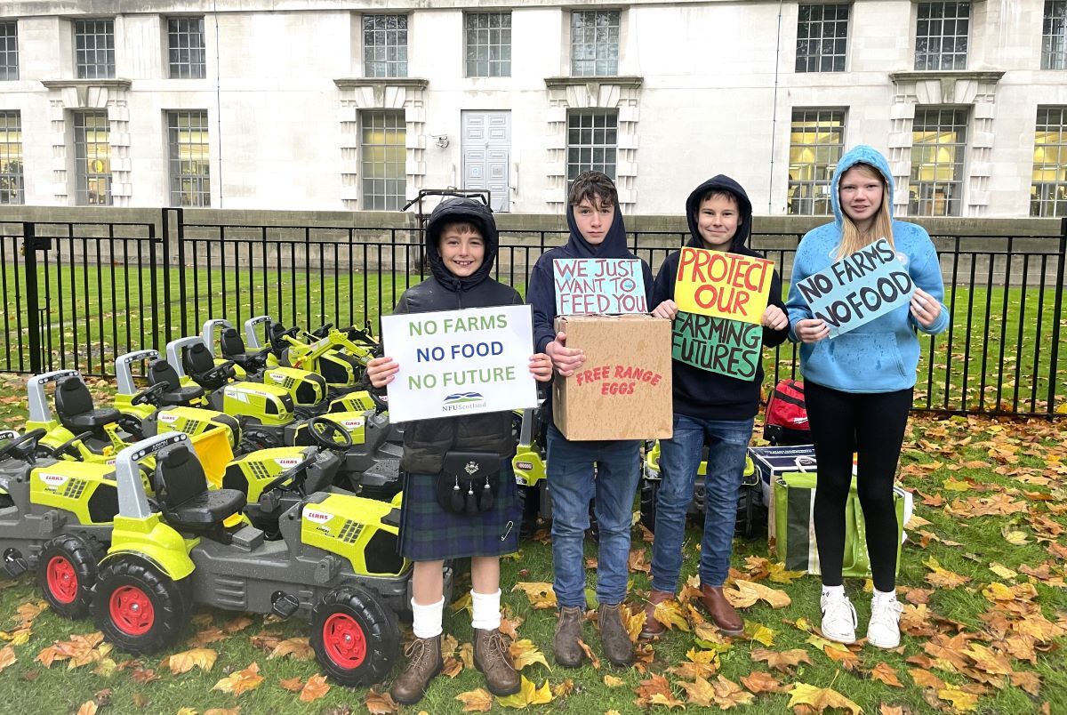 Kintyre farmers fearing ‘agricultural clearances’ join Westminster protests