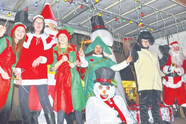 2014: Members of the Machrihanish Dunes team were all smiles as they took part in the town’s Christmas lights switch-on parade.