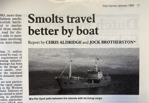 Smolts 'travel better by boat'