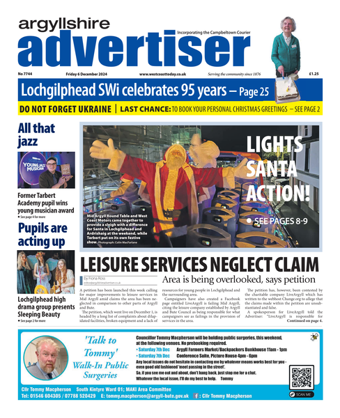 Argyllshire Advertiser 6th December 2024