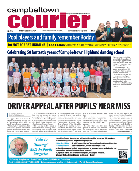 Campbeltown Courier 6th December 2024