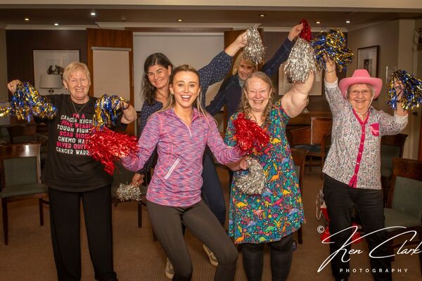 Ladies are in the pink as cancer support group celebrates event milestone