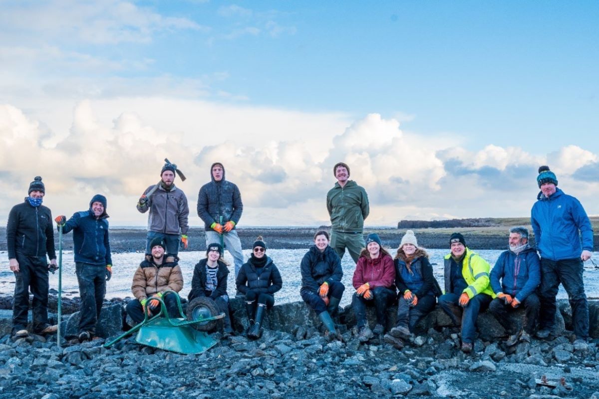 Coach tour staff deliver Isle of Skye community works projects