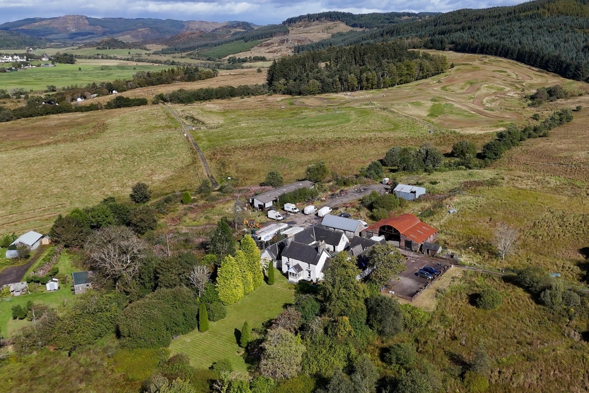 Lochgilphead farm and motocross track up for sale