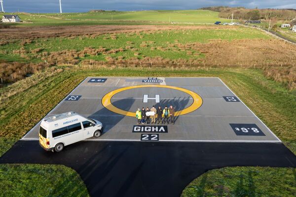 Gigha’s emergency helipad officially opens