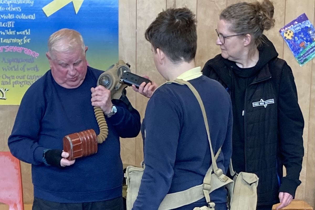 Somewhere in Scotland - Inveraray pupils re-enact the town's war experiences