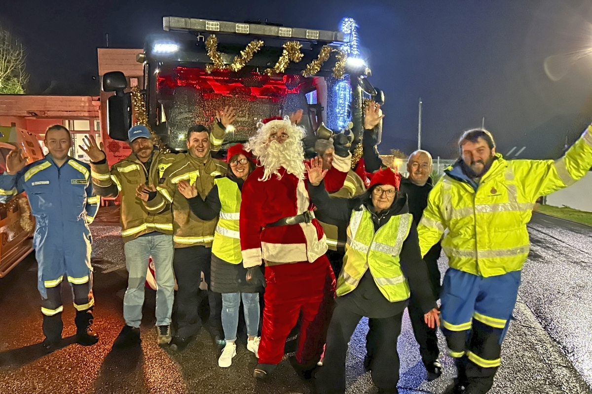 Santa's on his way to Tarbert