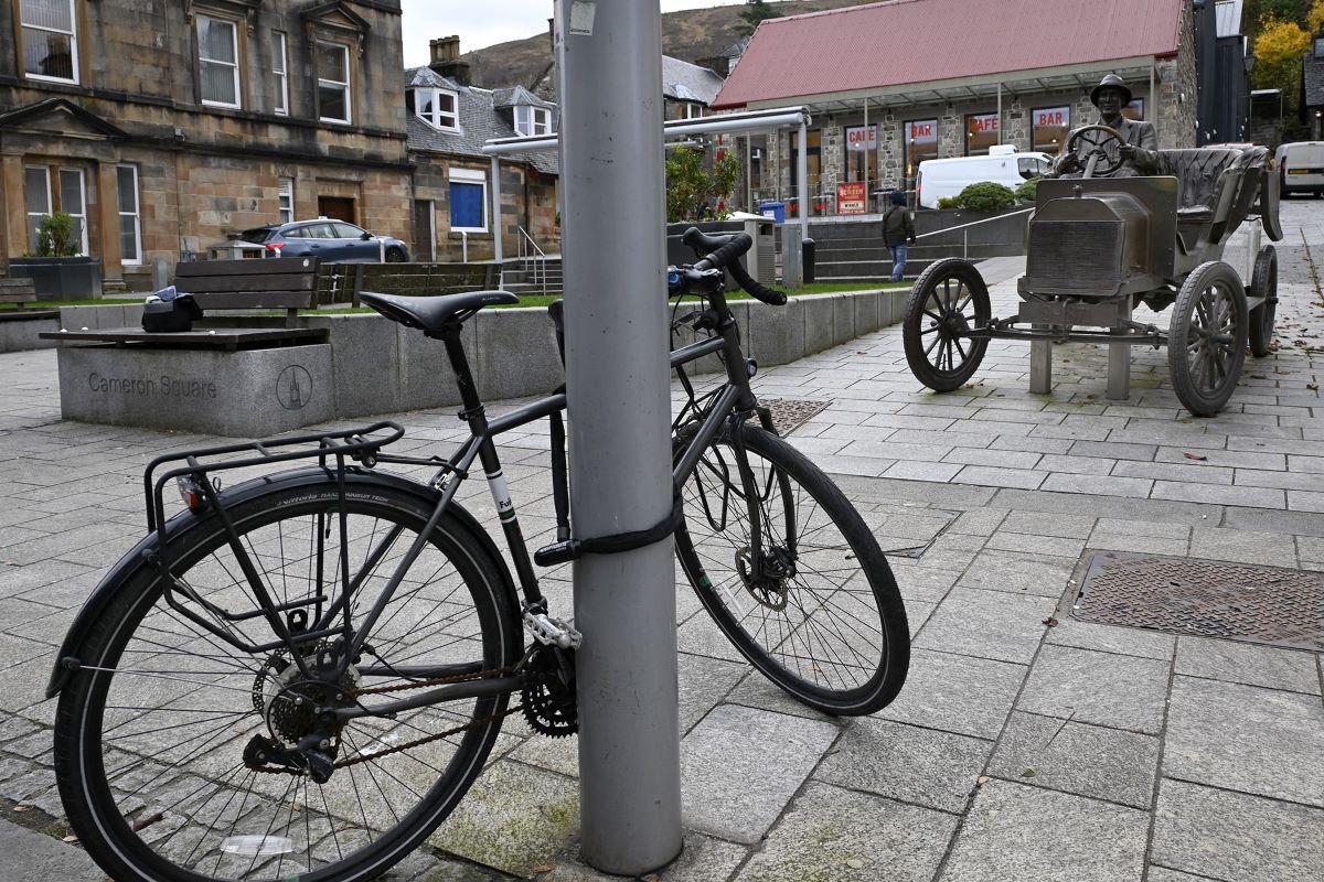 Can you help solve the mystery of the abandoned bike?