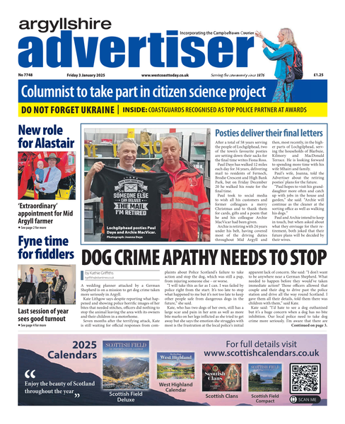 Argyllshire Advertiser 3rd January 2025