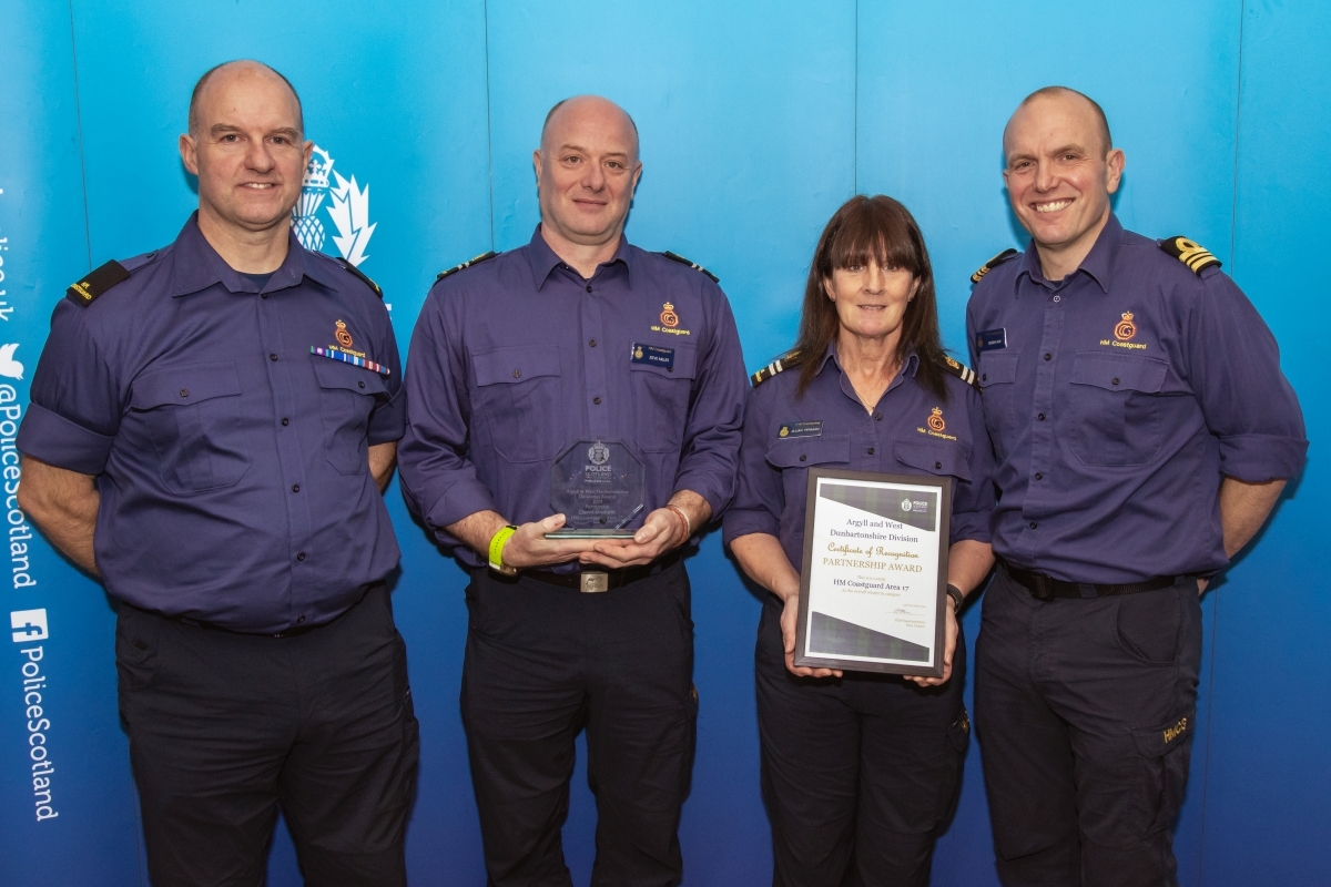 Argyll coastguards are recognised as top police partner