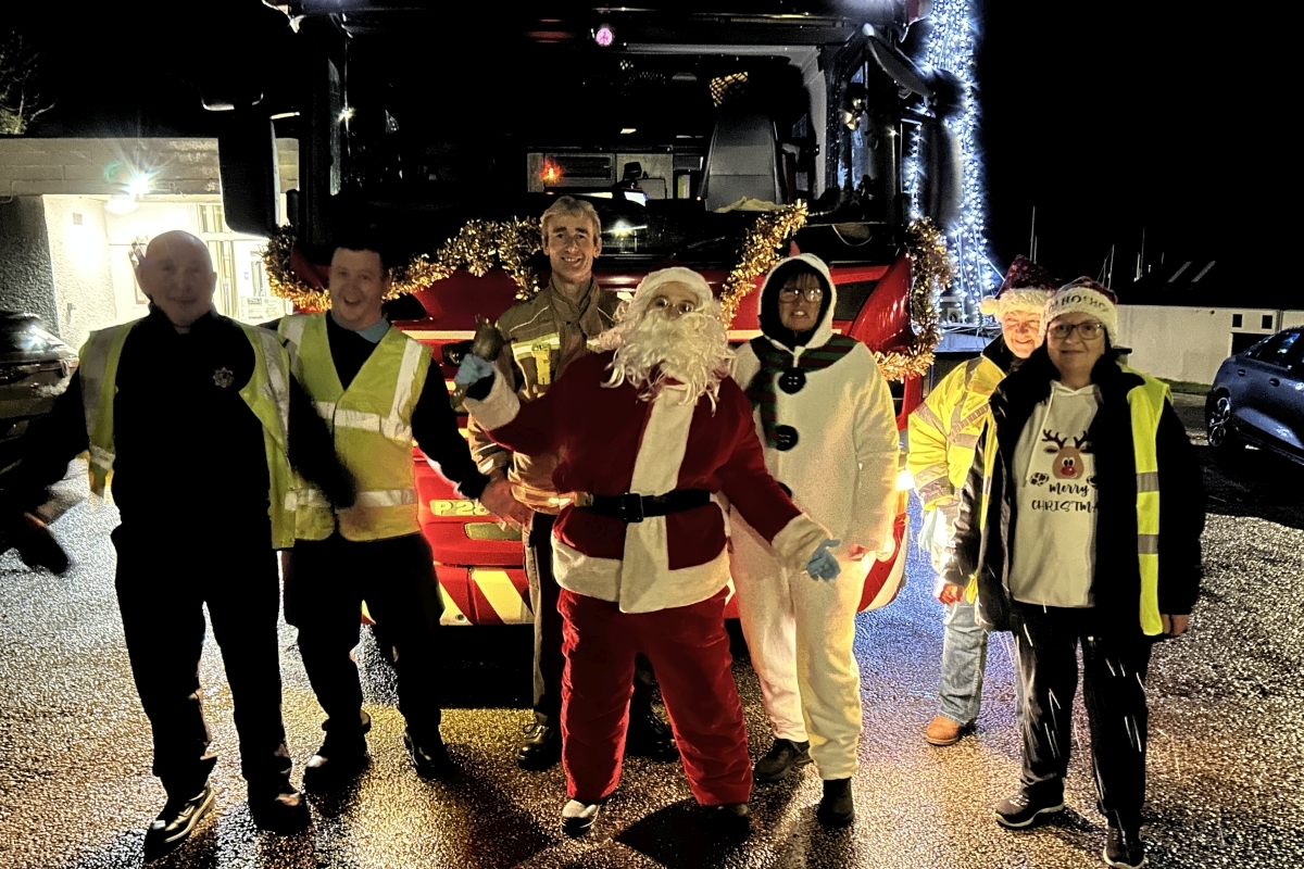 Santa and his elves go to Tarbert