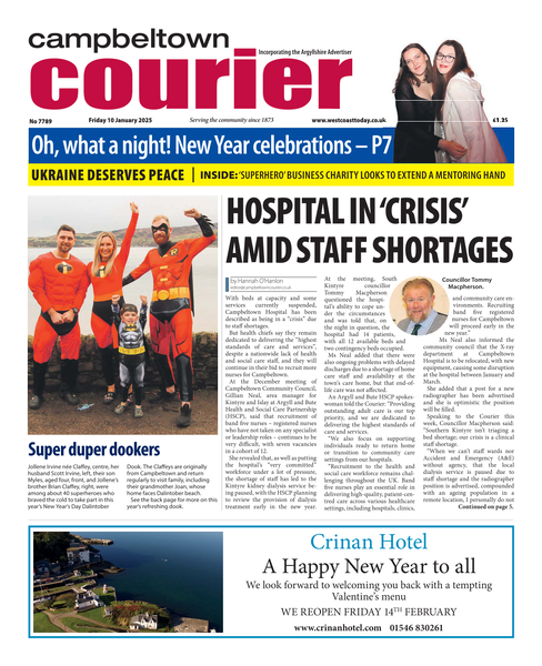 Campbeltown Courier 10th January 2025