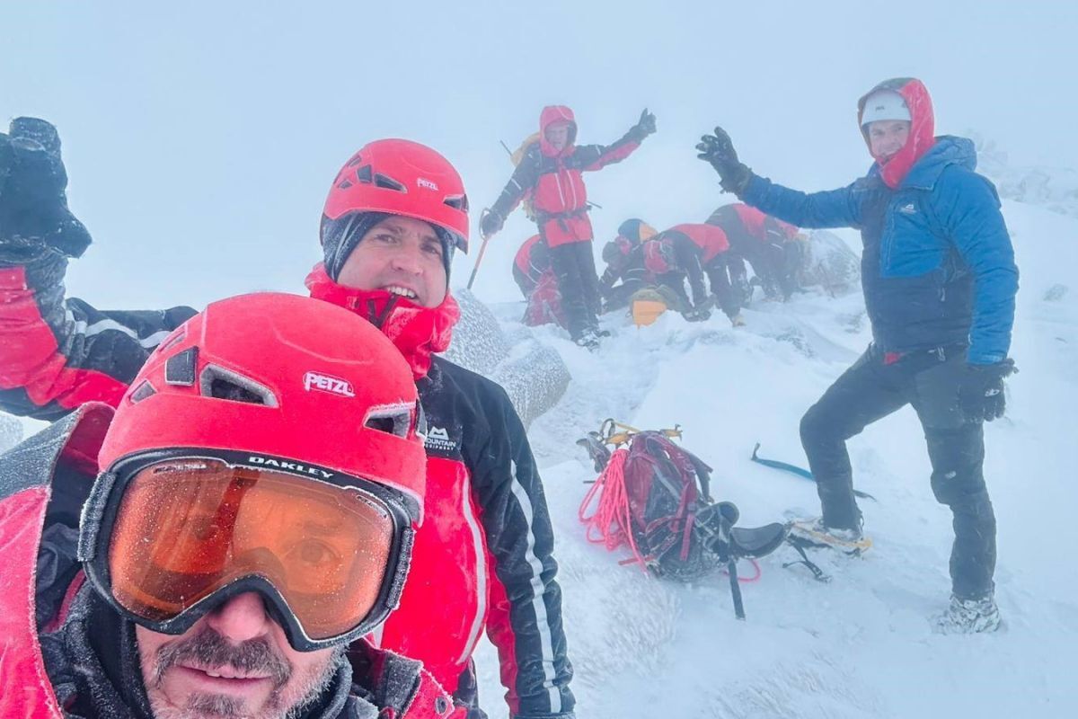 AMRT embraced the snowy conditions during their first training session of the year. Photograph: AMRT.