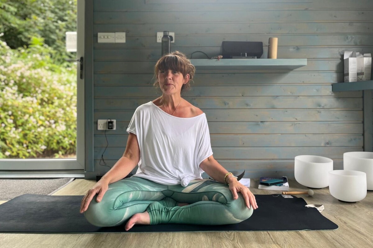 Yoga teacher Jen Ross says that just 15 minutes of meditation can calm difficult emotions. Photograph: Lesley McFadyen. 