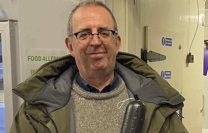 Celebrity reverend creates black pudding chaos at Stornoway Airport