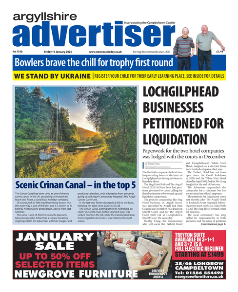 Argyllshire Advertiser 17 January 2025