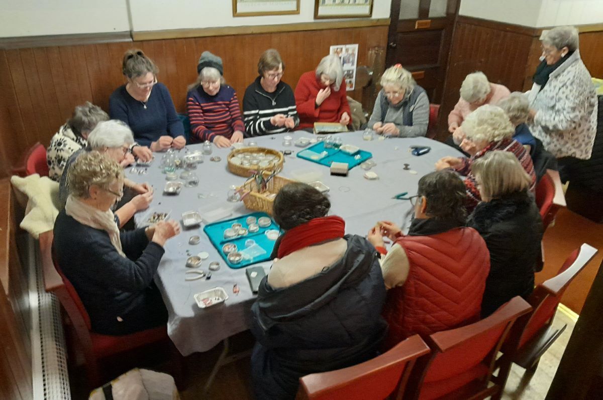 Ladies get creative at January jewellery class