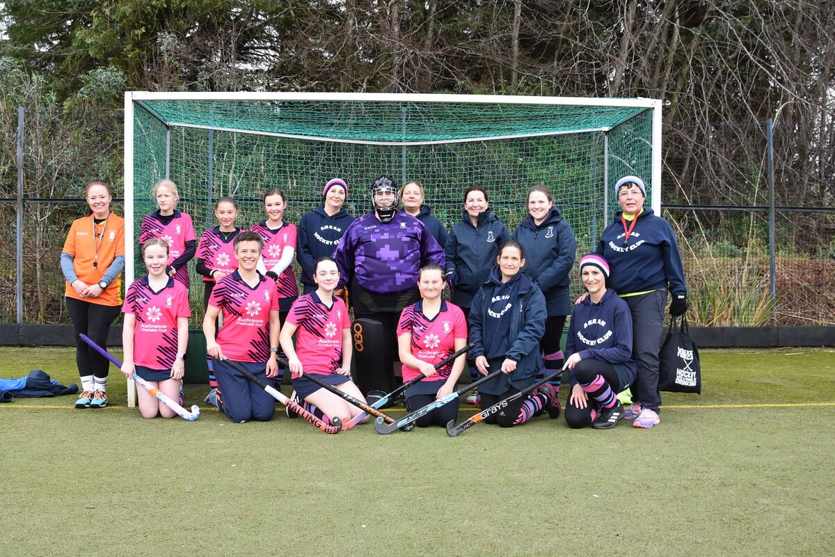 The victorious Arran side prior to the match.