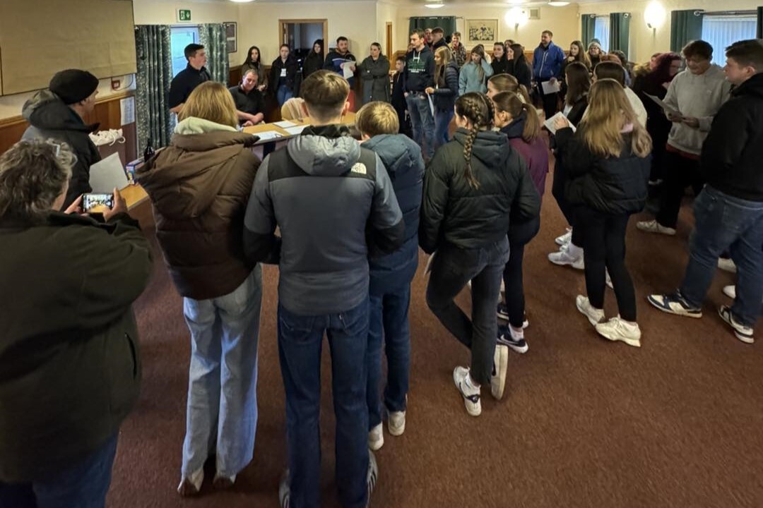 Almost 70 people took part in the Arran Young Farmers car treasure hunt. Photograph: Arran Young Farmers.