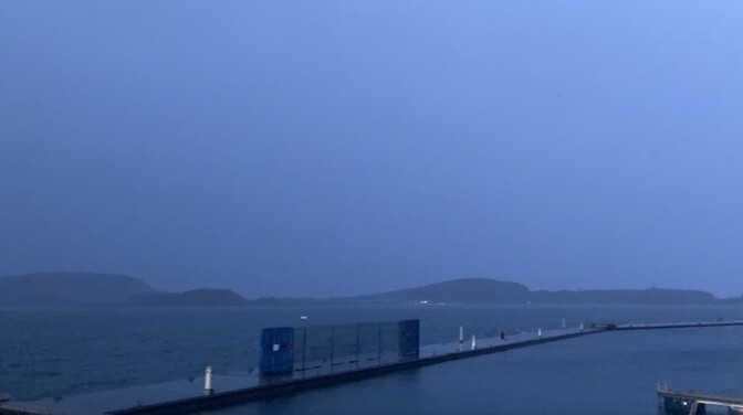 Video: calm before Storm Éowyn in Oban