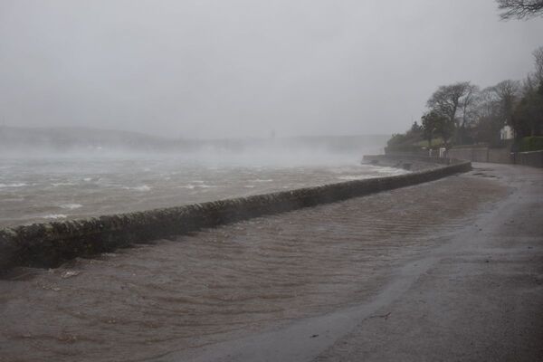 Parts of Low Askomil were flooded as Campbeltown was battered by Storm Eowyn.