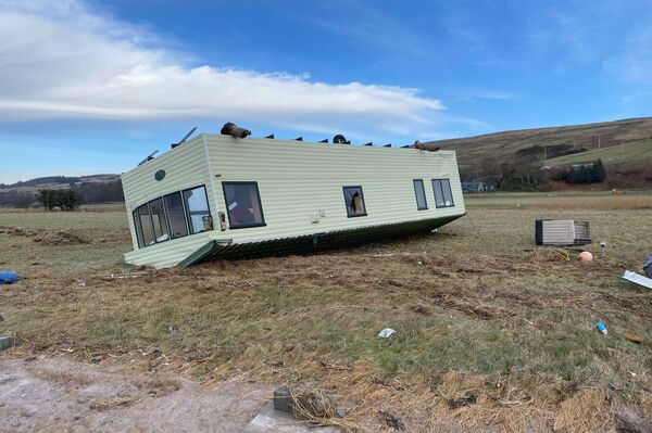 The McFadzeans are “heartbroken” to have lost their caravan.