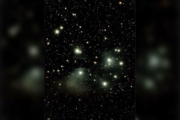 A telescope view of The Pleiades seen from Gigha.