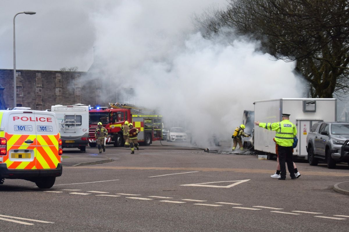 Firefighters save food van from Campbeltown blaze