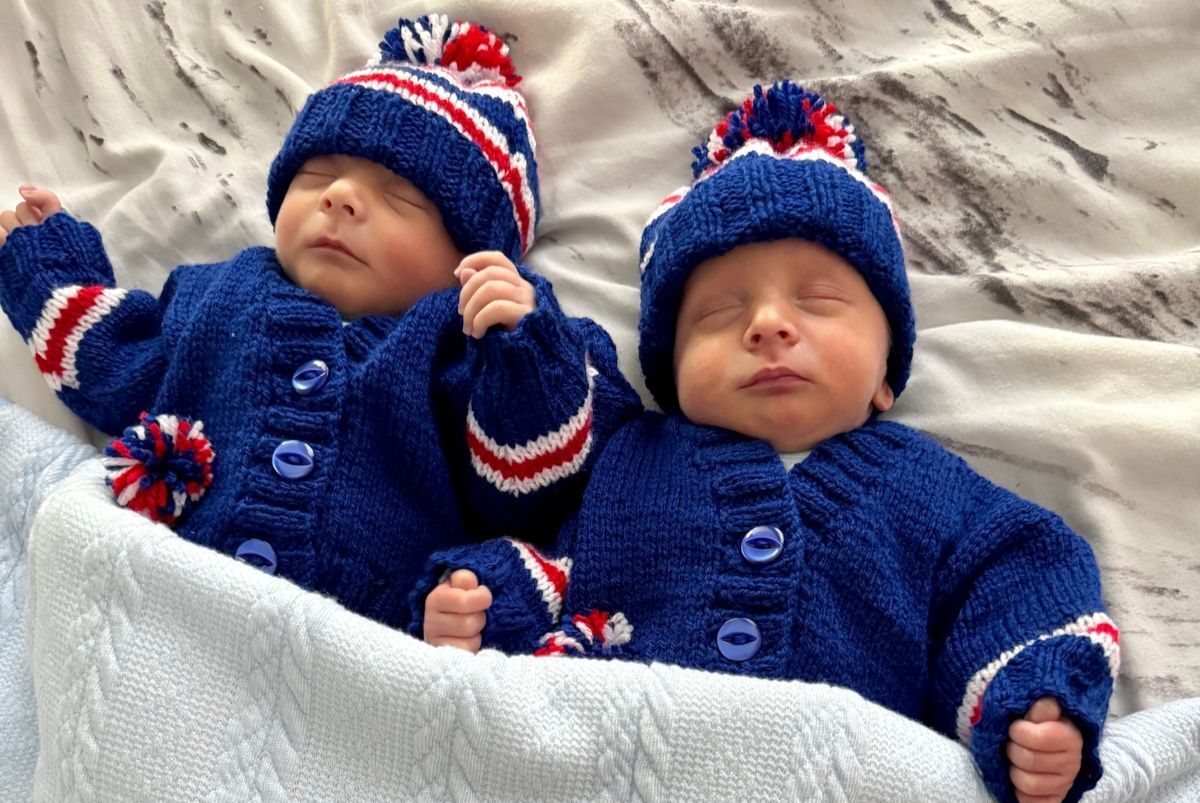 Wee Toon twins welcomed home