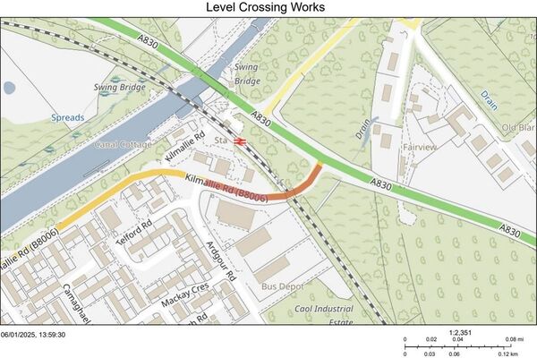 North end of Kilmallie Road to close for nine nights