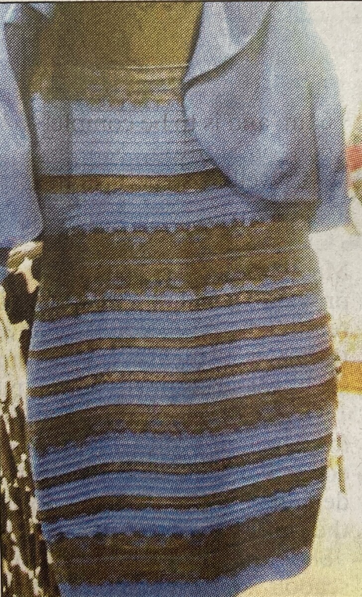 2015: The dress that conquered the internet: what colour did you think it was?