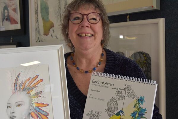 Artist's exhibition will be her last on island after near-50 year stint